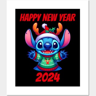 Happy New Year Stitch Posters and Art